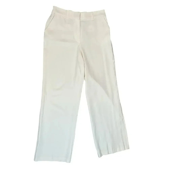 BCX NWT Off White Women's Wide Leg Pants Size Large Elastic Waist Small Flaw - Picture 2 of 10